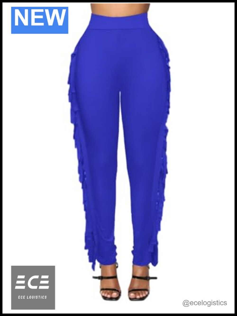 High Waisted Fringe Pants Slim Fitting Yoga Leggings Club Outfit